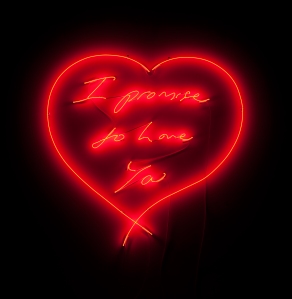 1. Tracey Emin, I promise to love you, 2007