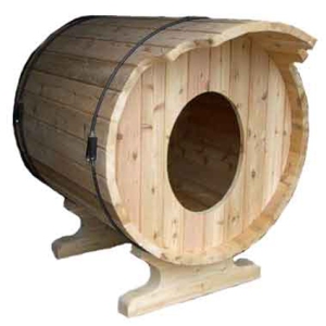 Barrel-dog-house